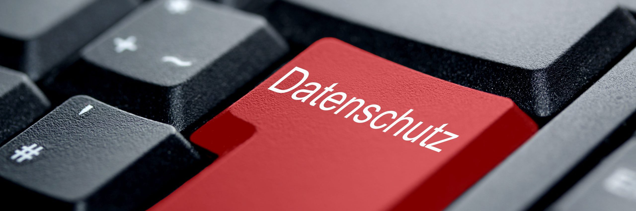 Datenschutz rote Taste